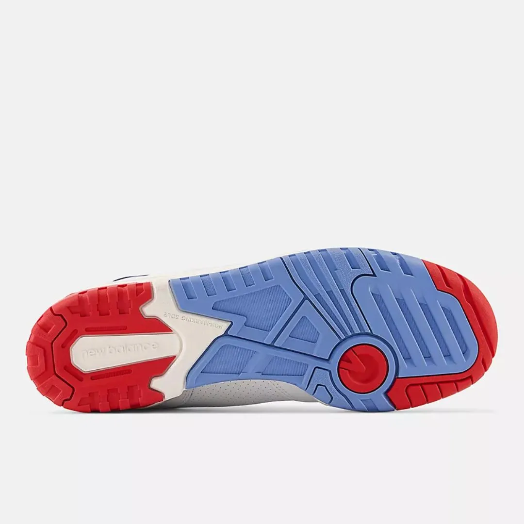 550 Sneaker (White   True Red   Atlantic Blue)