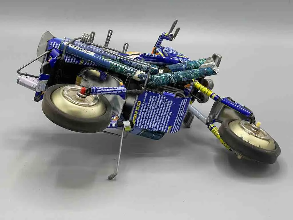 African Recycled Metal Can Toy Motorcycle - Burkina Faso