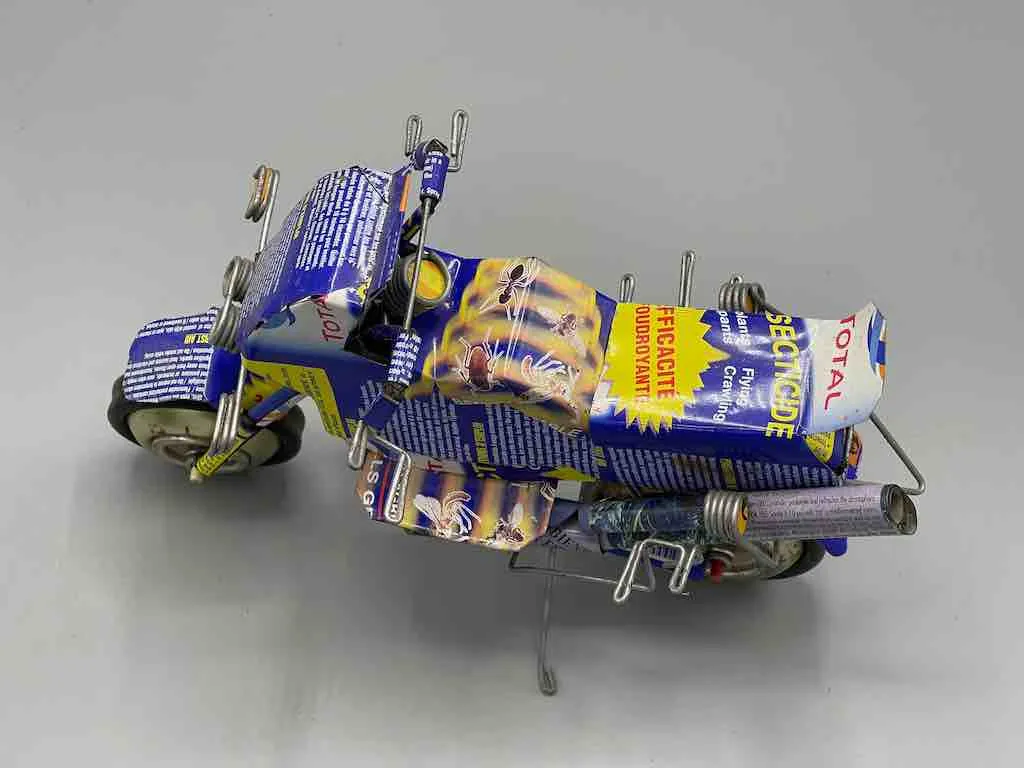 African Recycled Metal Can Toy Motorcycle - Burkina Faso