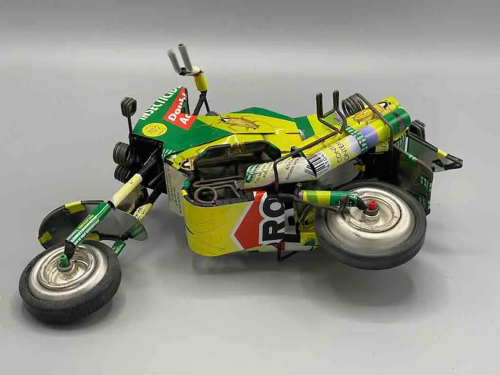 African Recycled Metal Can Toy Motorcycle - Burkina Faso