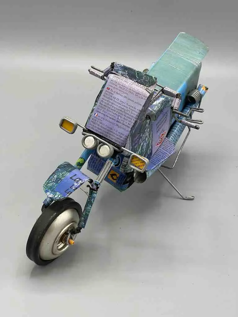 African Recycled Metal Can Toy Motorcycle - Burkina Faso