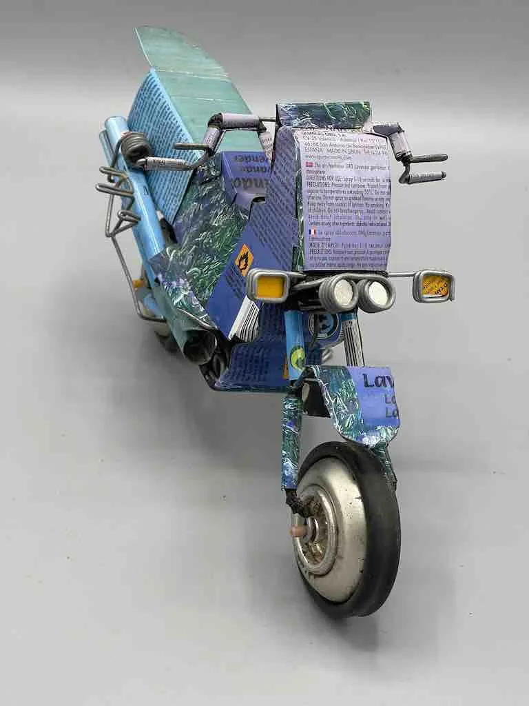 African Recycled Metal Can Toy Motorcycle - Burkina Faso