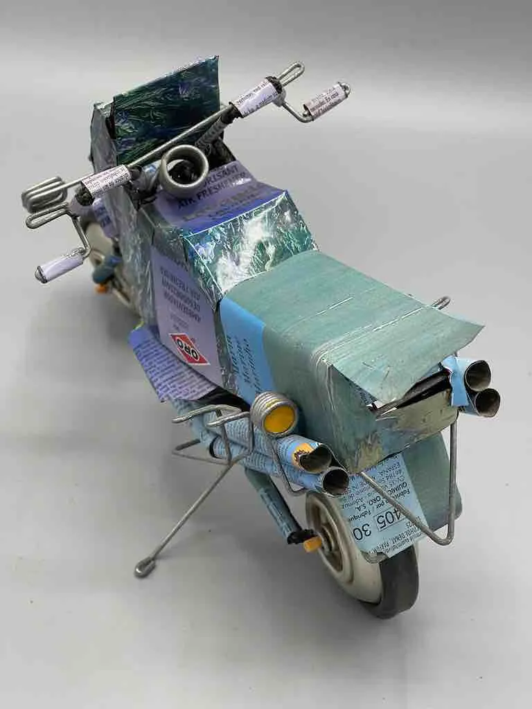 African Recycled Metal Can Toy Motorcycle - Burkina Faso