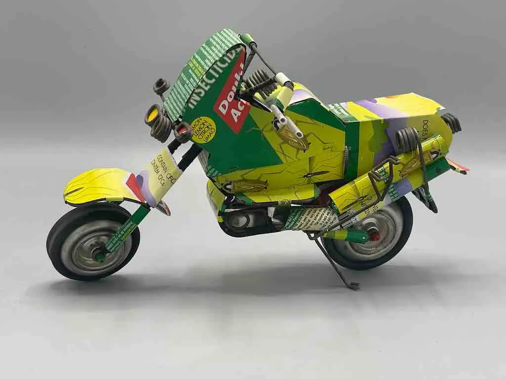 African Recycled Metal Can Toy Motorcycle - Burkina Faso