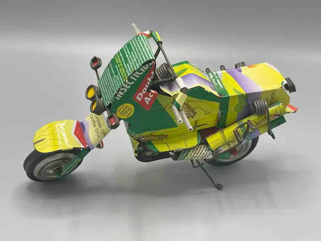 African Recycled Metal Can Toy Motorcycle - Burkina Faso