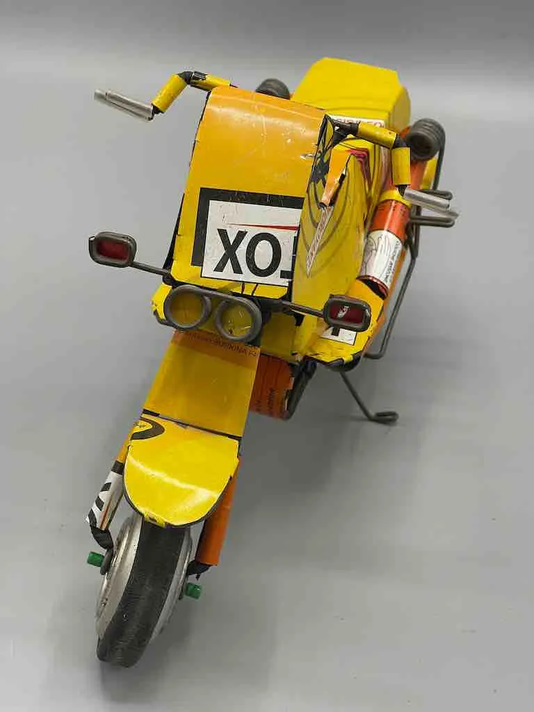 African Recycled Metal Can Toy Motorcycle - Burkina Faso