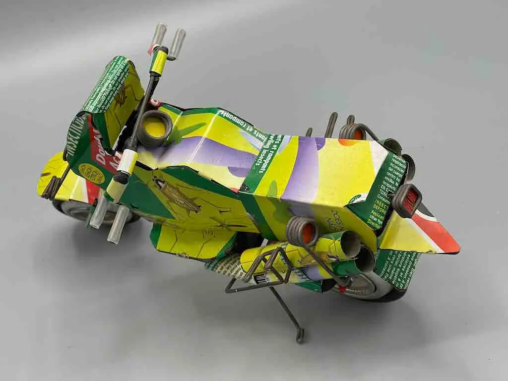 African Recycled Metal Can Toy Motorcycle - Burkina Faso