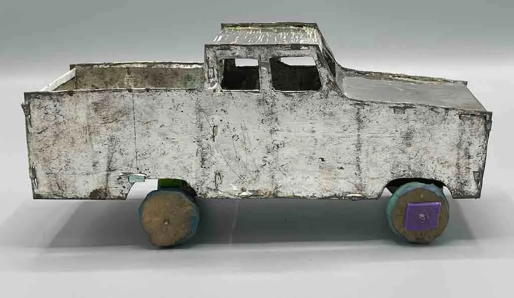 African Recycled Metal Can Toy Pickup Truck - Burkina Faso