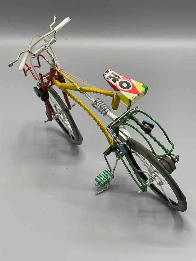 African Recycled Painted Wire Spring Design Mountain Bike - Burkina Faso