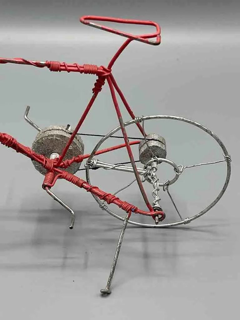 African Recycled Painted Wire Toy Mountain Bike - Burkina Faso