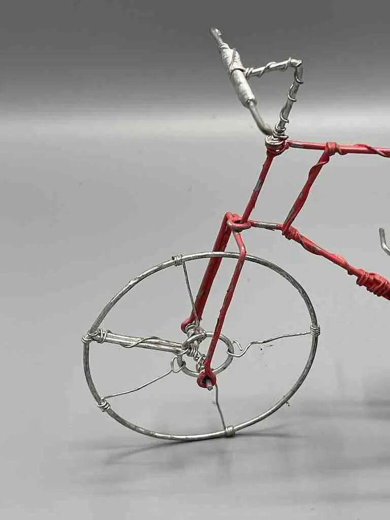African Recycled Painted Wire Toy Mountain Bike - Burkina Faso