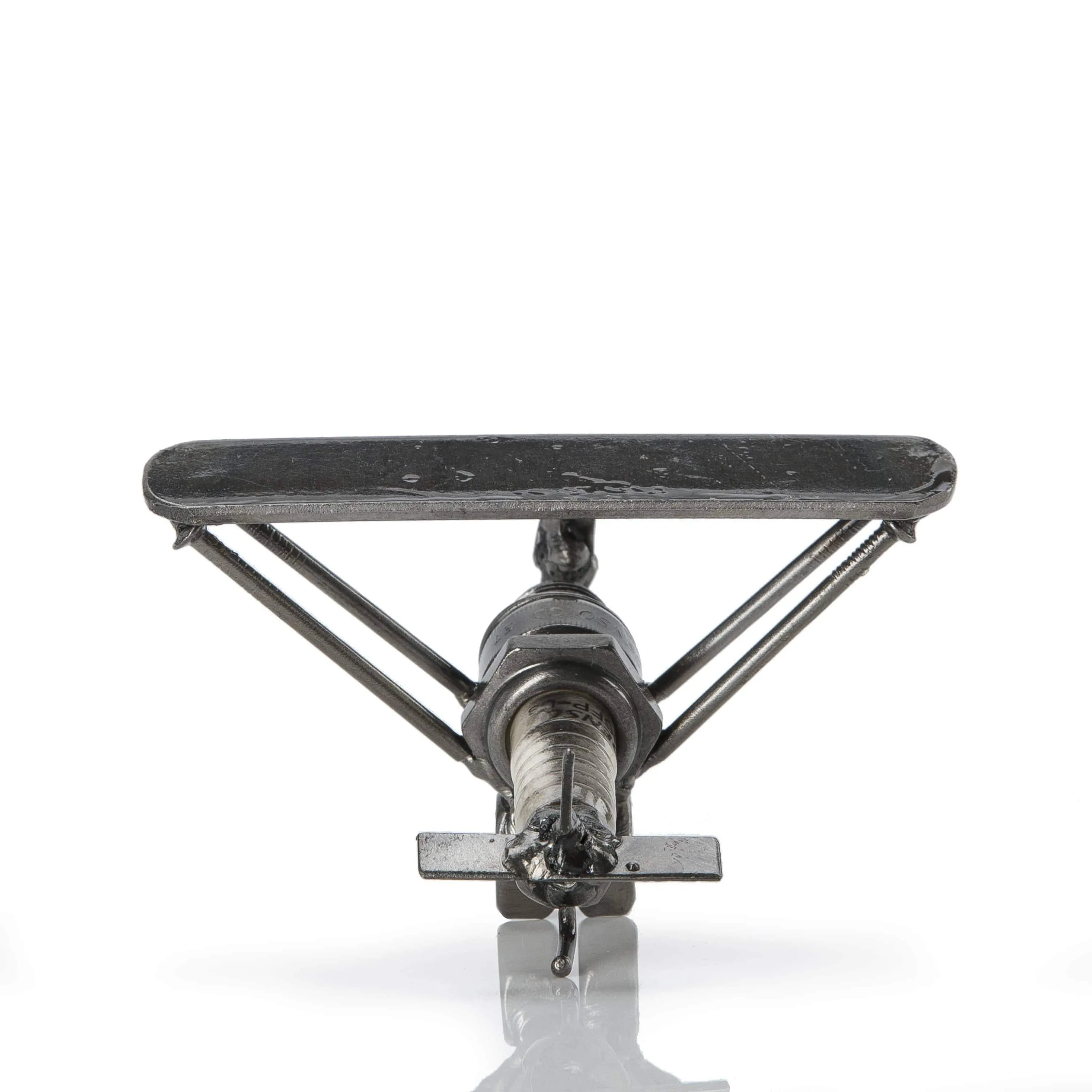 Airplane Inspired Recycled Metal Sculpture