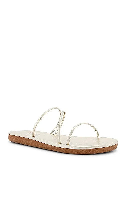 Ancient Greek Sandals Polytimi Flip Flop Sandal in Metallic Gold