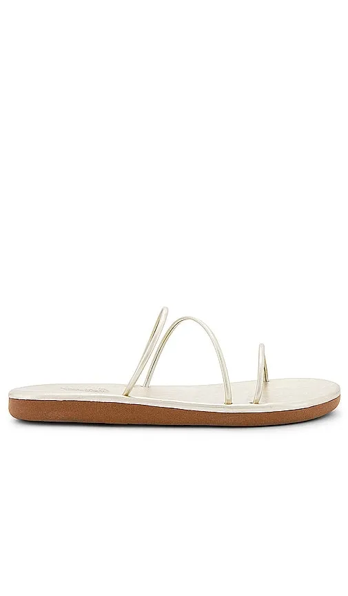 Ancient Greek Sandals Polytimi Flip Flop Sandal in Metallic Gold
