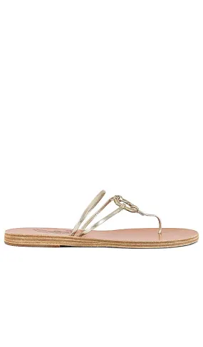 Ancient Greek Sandals Sfyra Sandal in Metallic Neutral