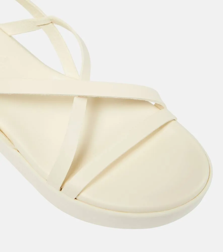 Ancient Greek Sandals Silia leather platform sandals