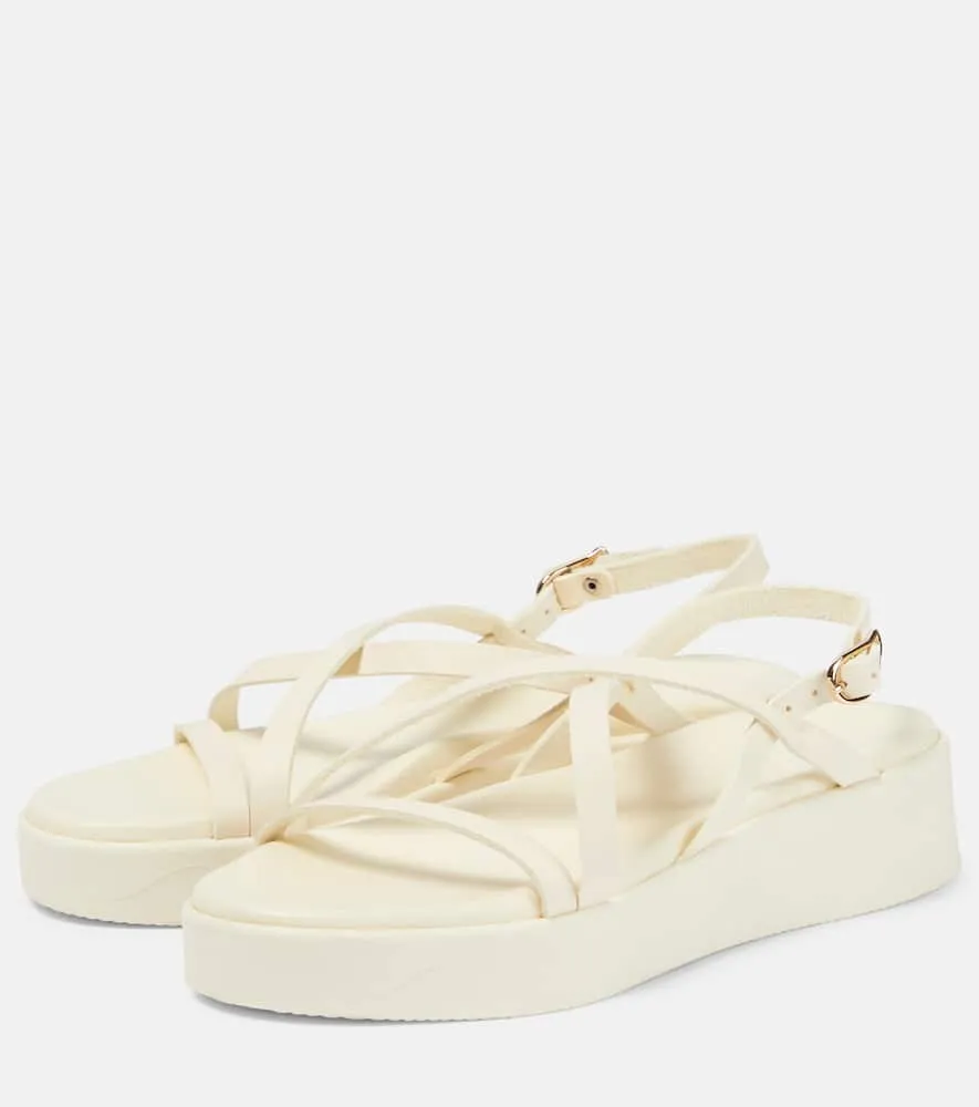 Ancient Greek Sandals Silia leather platform sandals