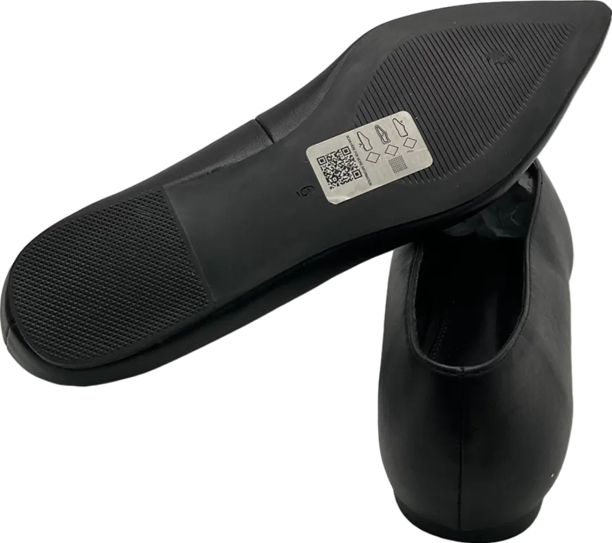 ASOS Black Pointed Flat Shoes UK 6 EU 39 👠