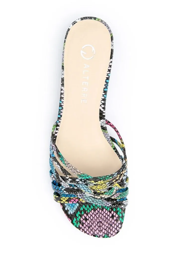 Bell Sandal Base in Acid Snake