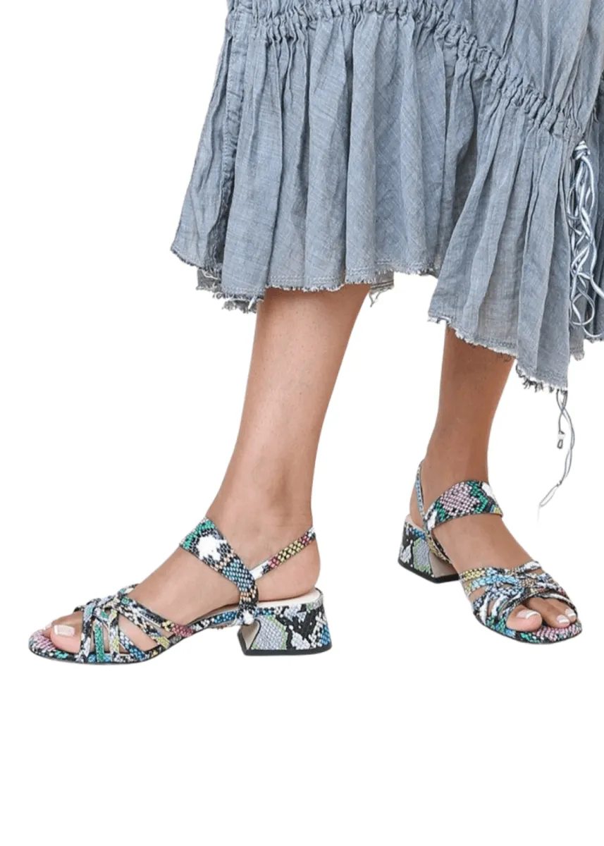 Bell Sandal Base in Acid Snake