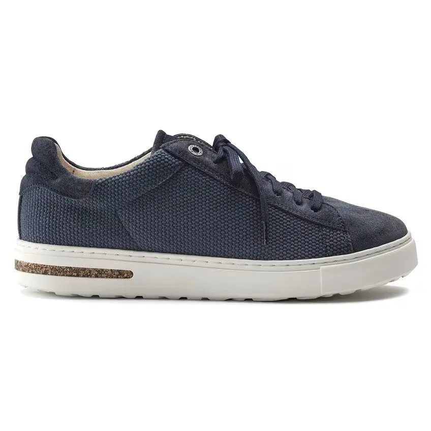 Birkenstock Bend Canvas Suede and Textile Trainers Regular Width Midnight Blue