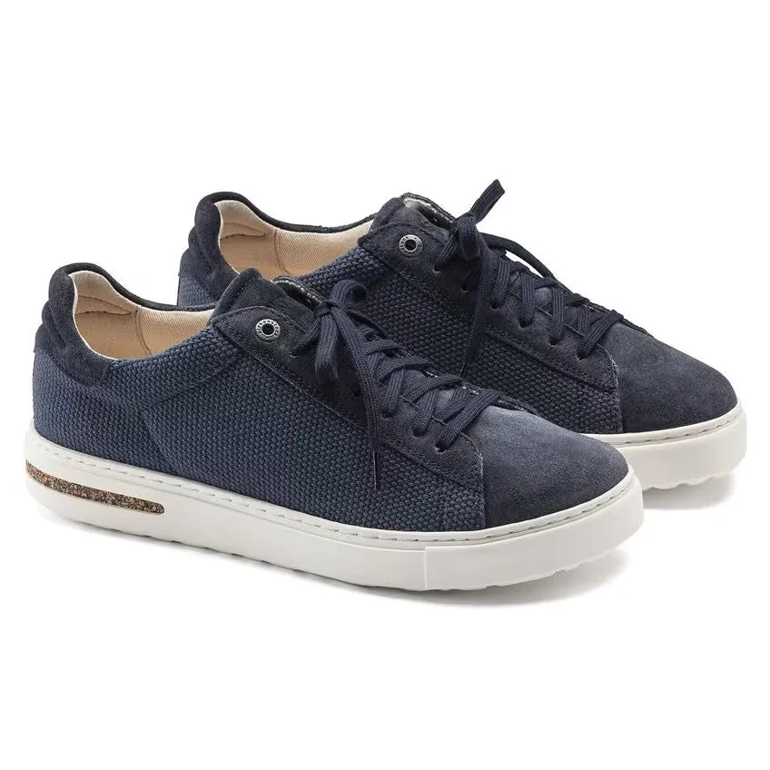 Birkenstock Bend Canvas Suede and Textile Trainers Regular Width Midnight Blue