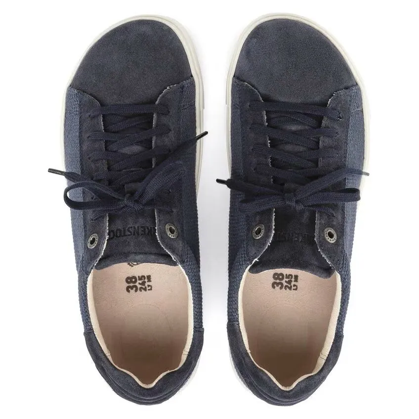 Birkenstock Bend Canvas Suede and Textile Trainers Regular Width Midnight Blue