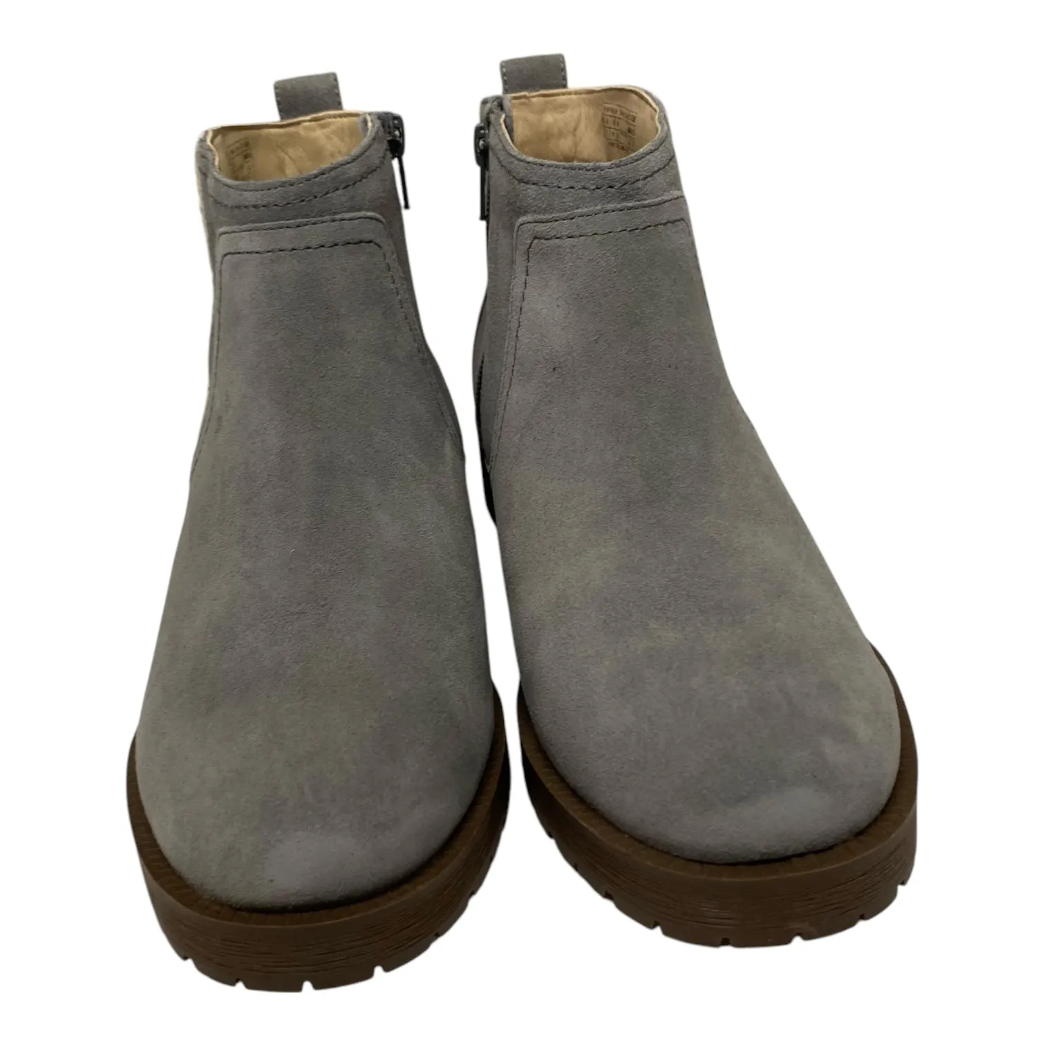 Boots Ankle Flats By Vionic In Grey, Size:9