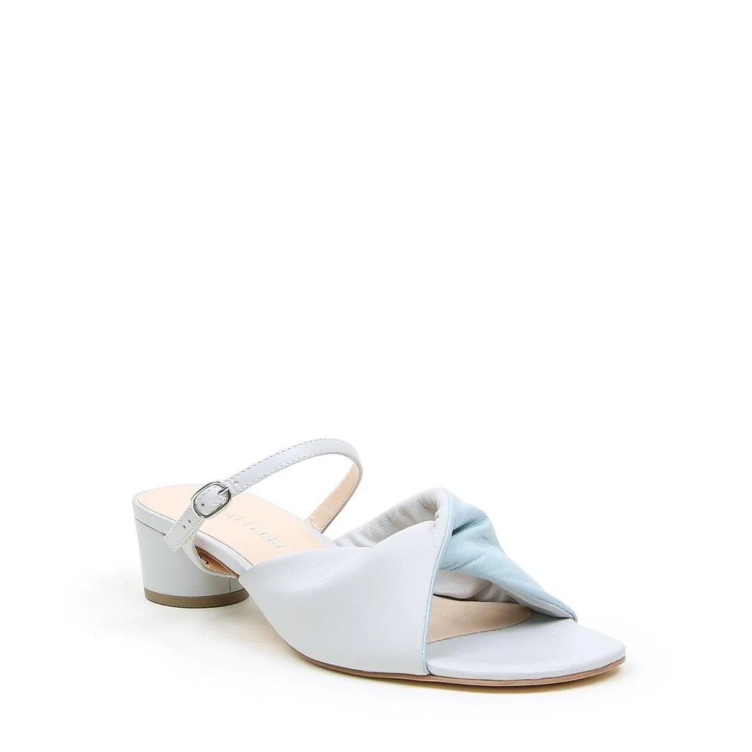 Cloud Grey Lo Twist Sandal   Twiggy Strap
