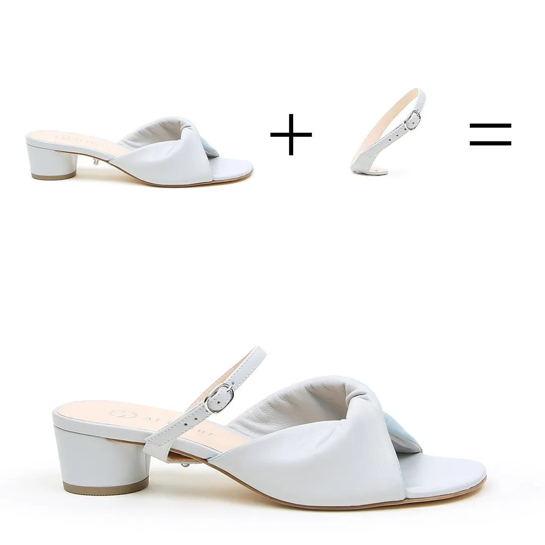 Cloud Grey Lo Twist Sandal   Twiggy Strap