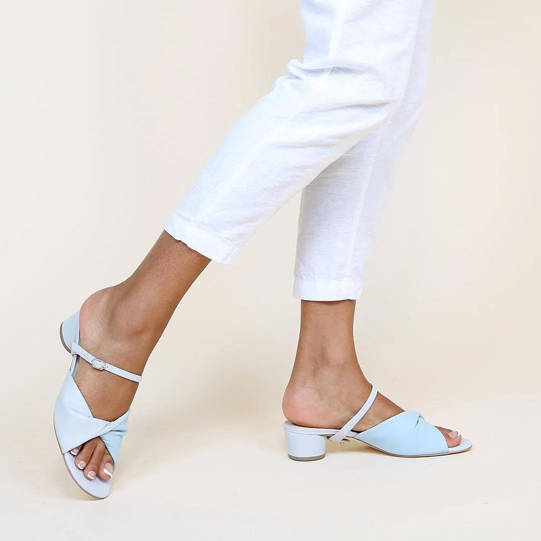 Cloud Grey Lo Twist Sandal   Twiggy Strap