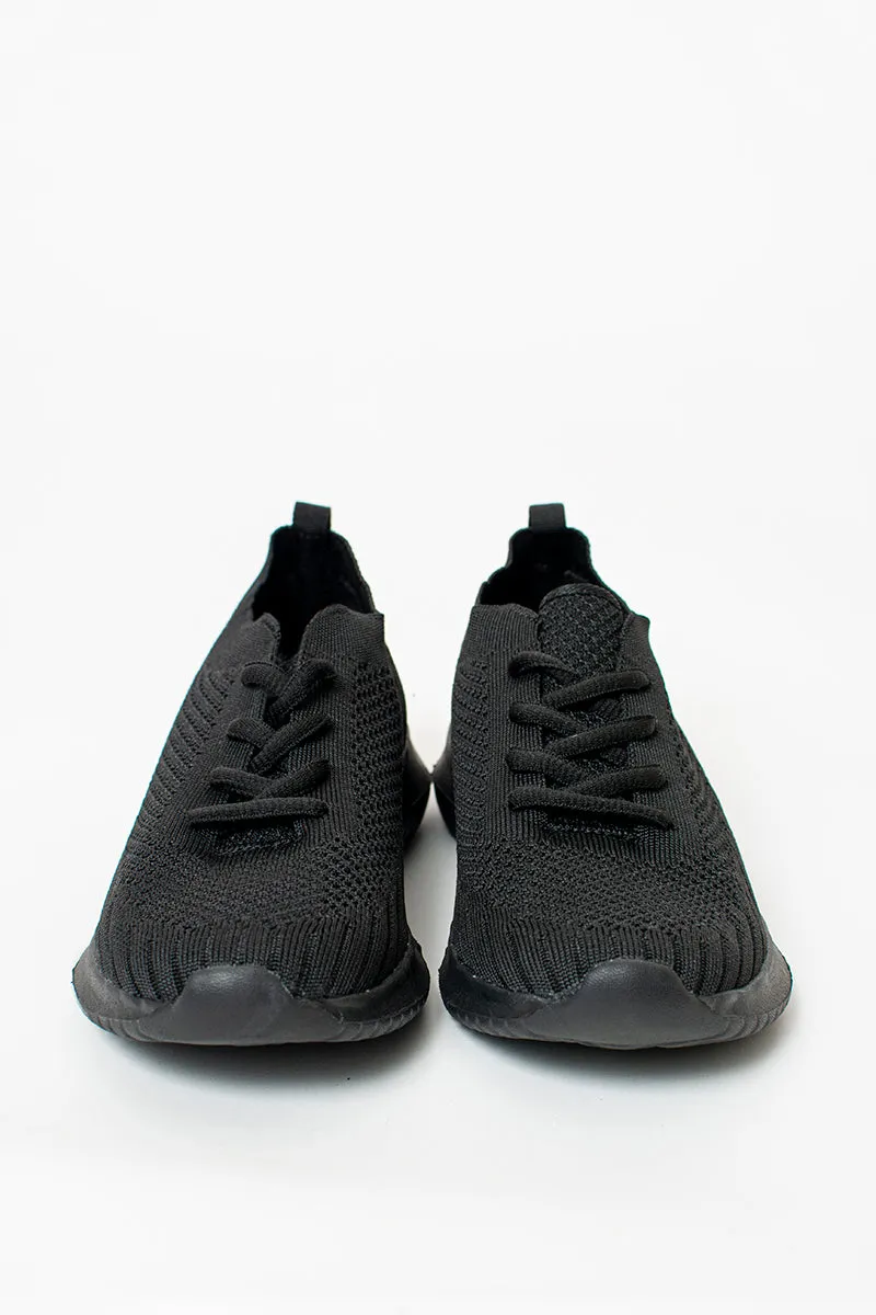 Comfort lace up trainer