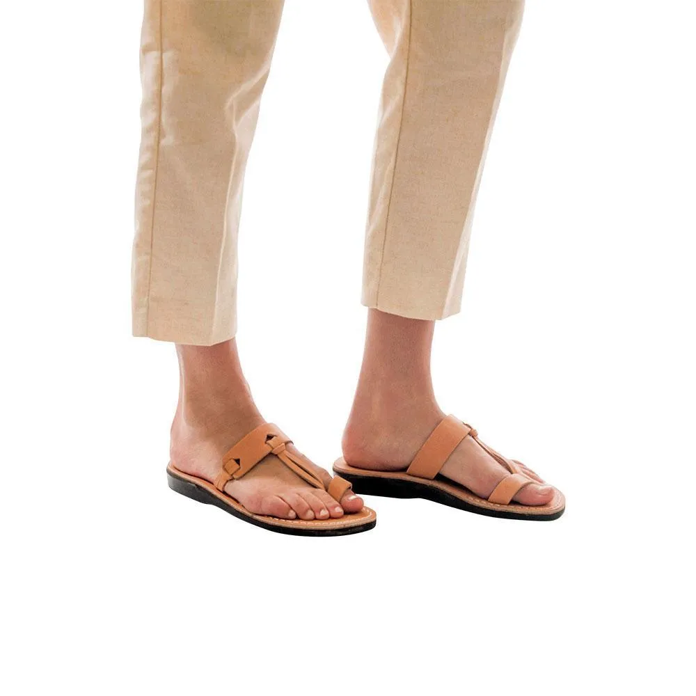 David - Natural Leather Sandal | Tan