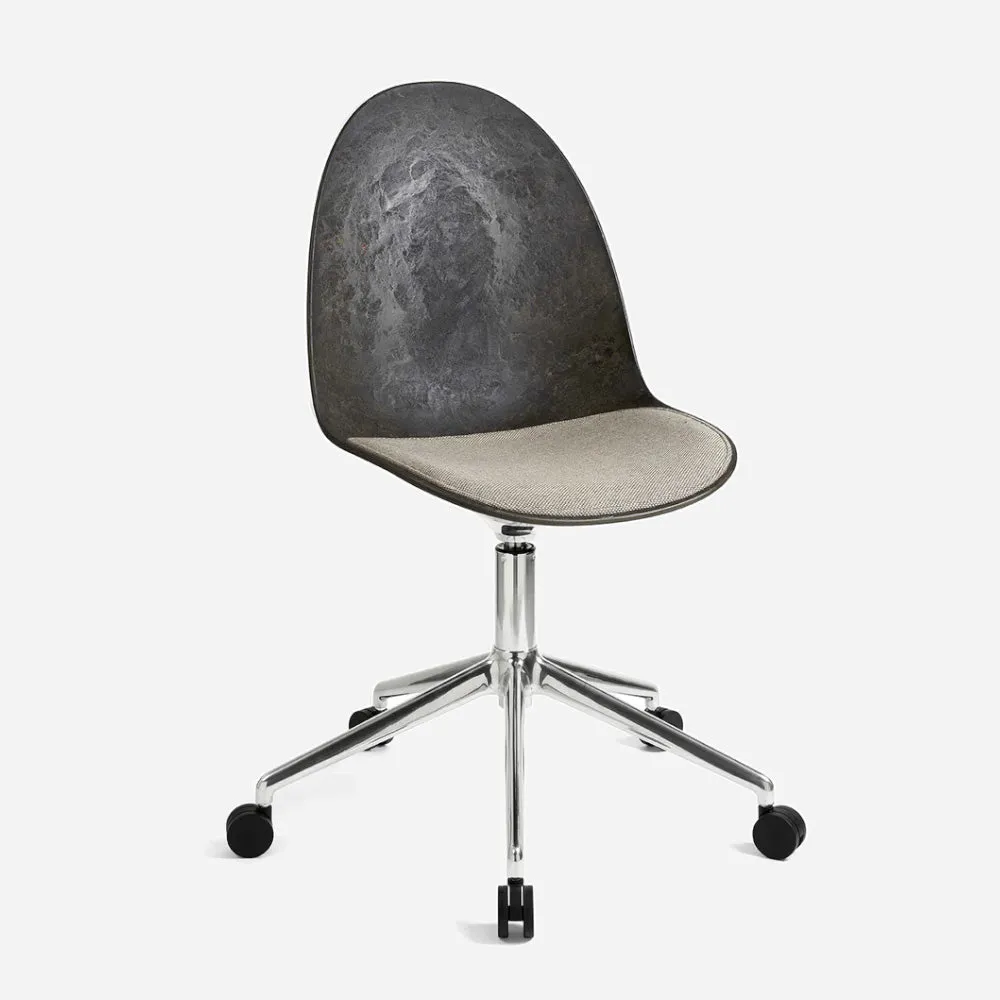 Eternity Swivel Chair Upholstered Seat with Wheels