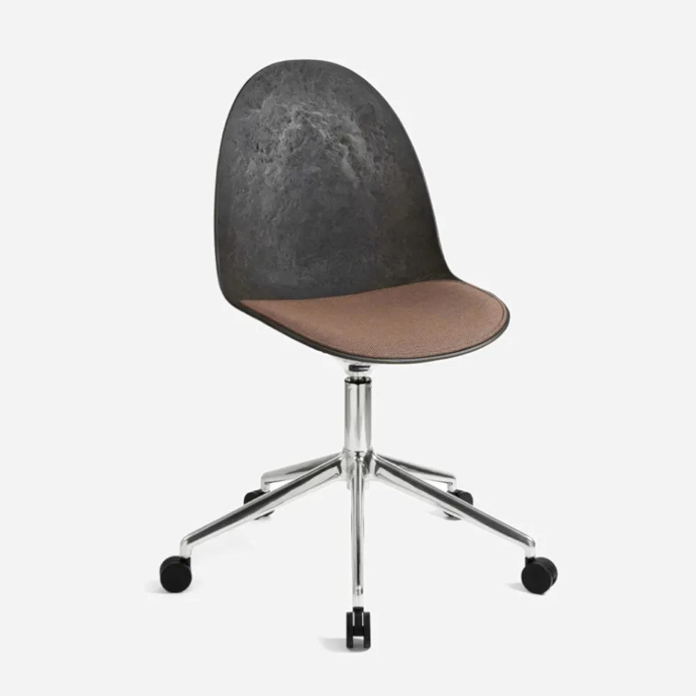 Eternity Swivel Chair Upholstered Seat with Wheels