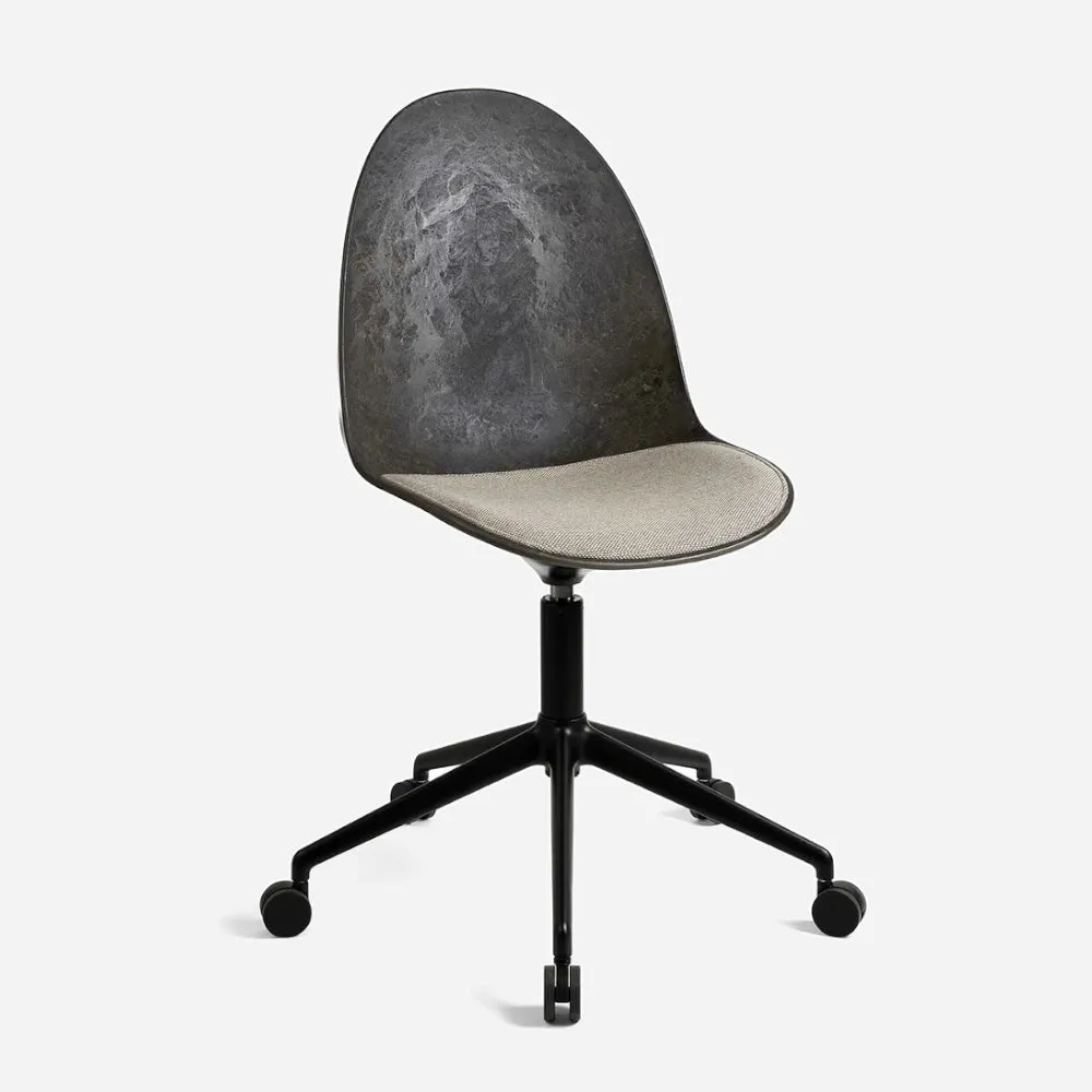 Eternity Swivel Chair Upholstered Seat with Wheels