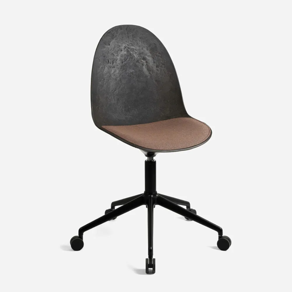 Eternity Swivel Chair Upholstered Seat with Wheels
