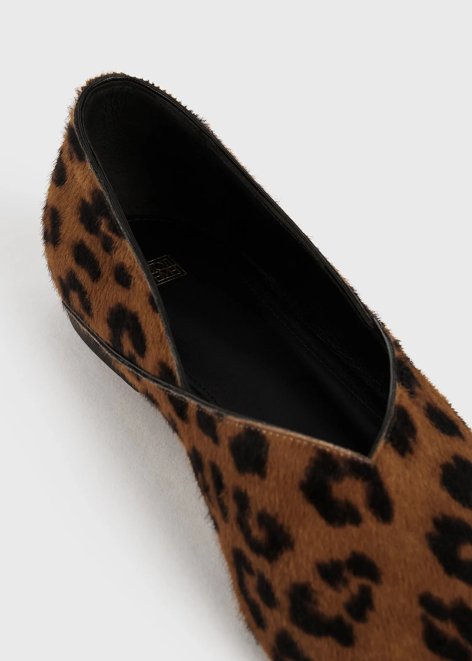 Everyday pony hair flats leopard