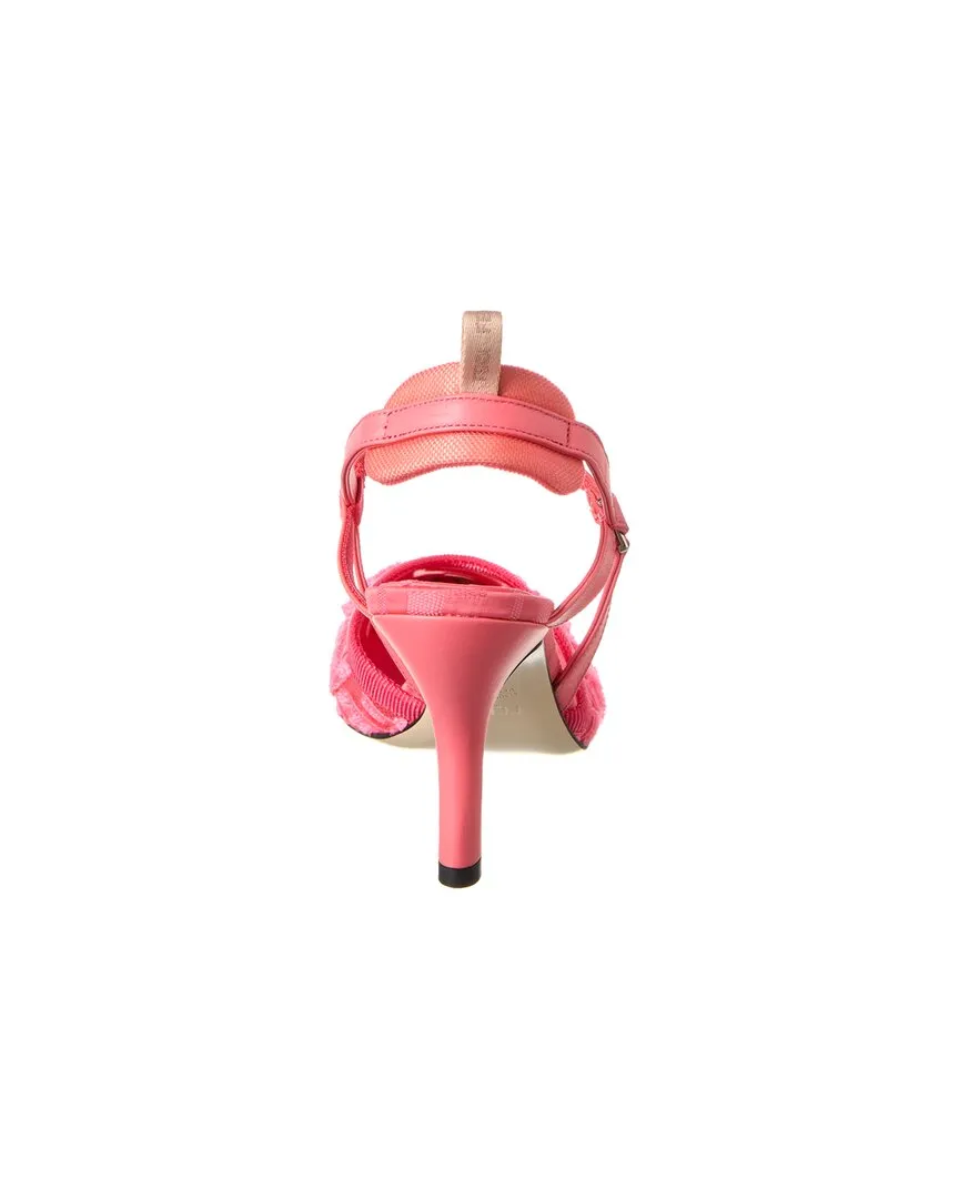 FENDI Colibri FF Jacquard Slingback Pump