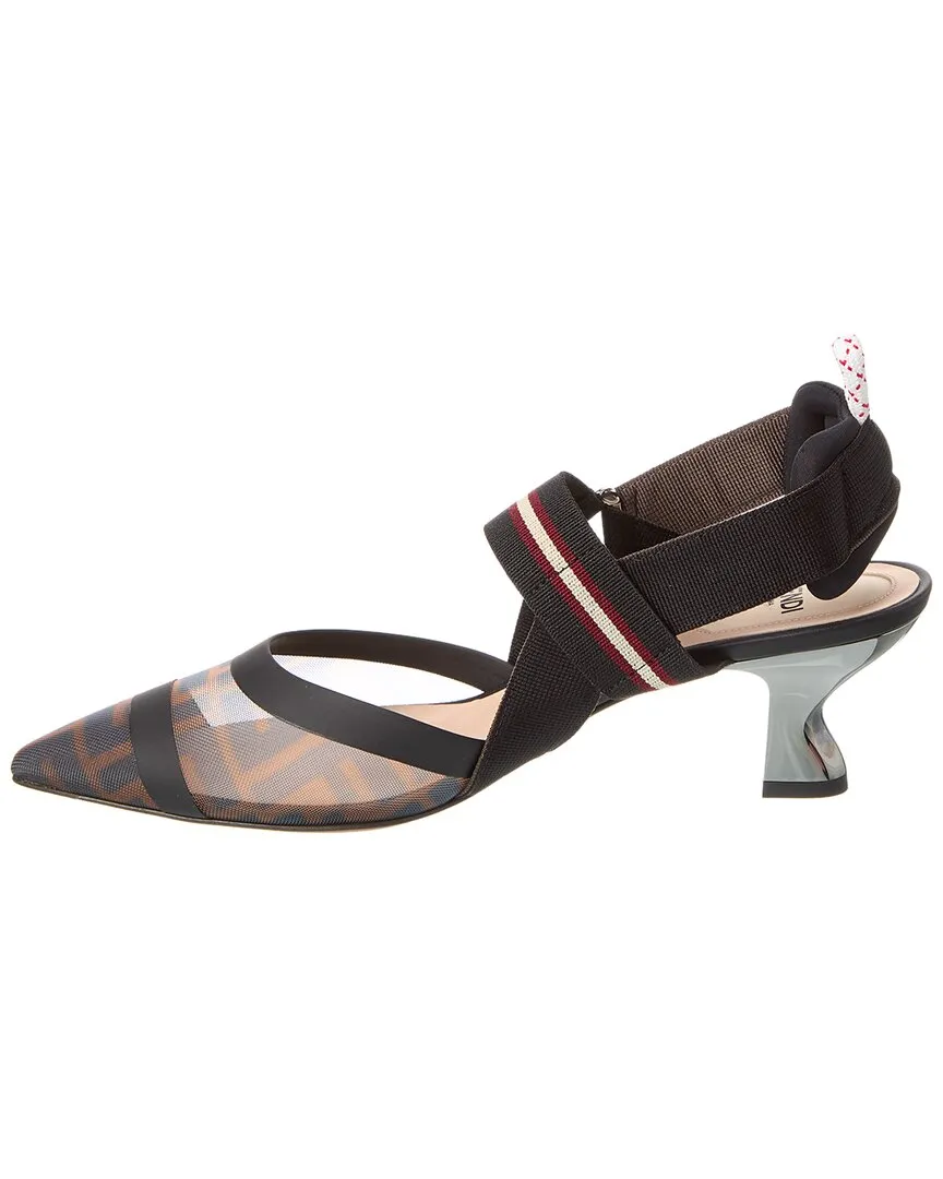 FENDI Colibri Mesh Slingback Pump