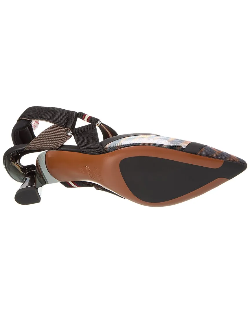 FENDI Colibri Mesh Slingback Pump