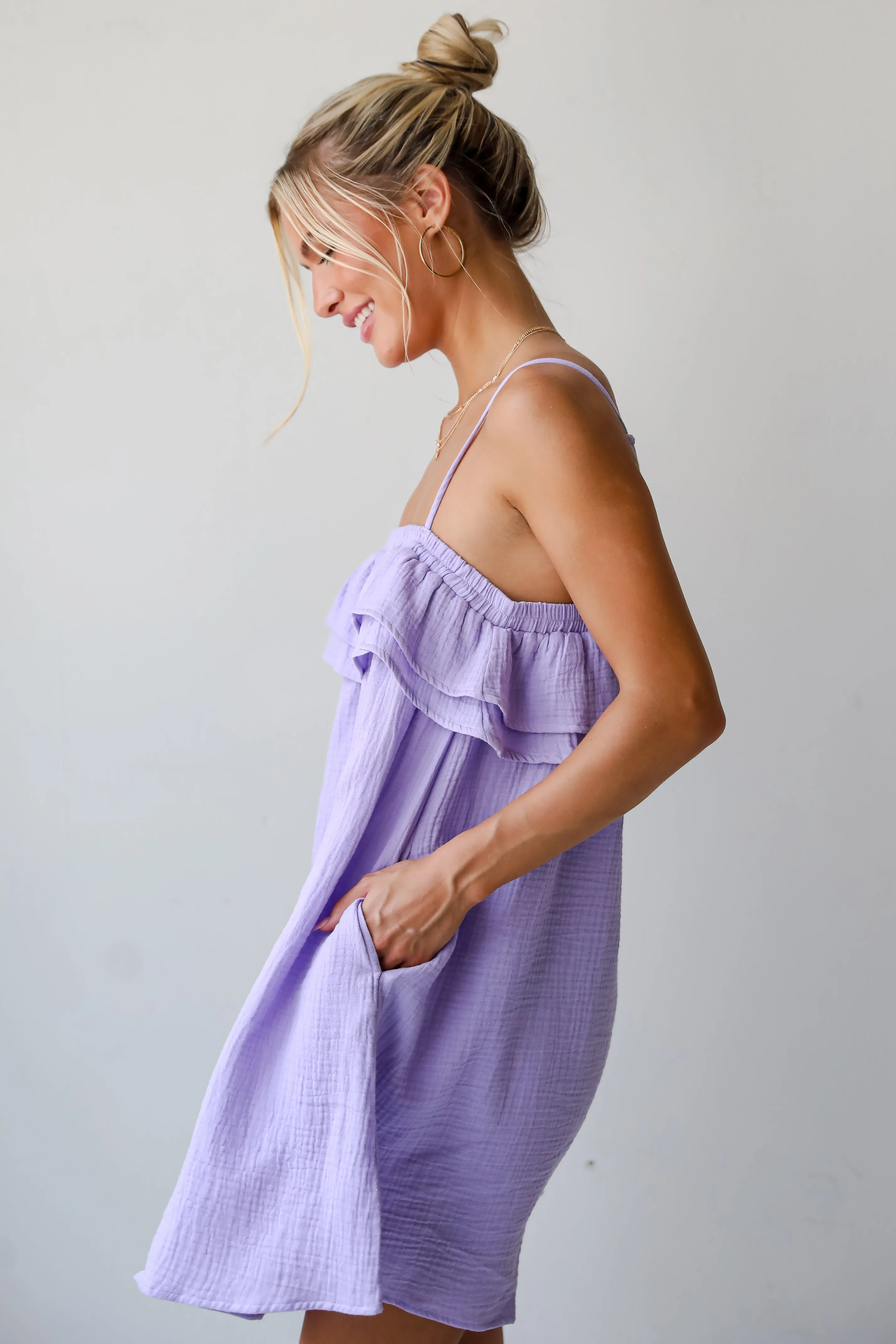 FINAL SALE - Adoring Sunshine Linen Mini Dress