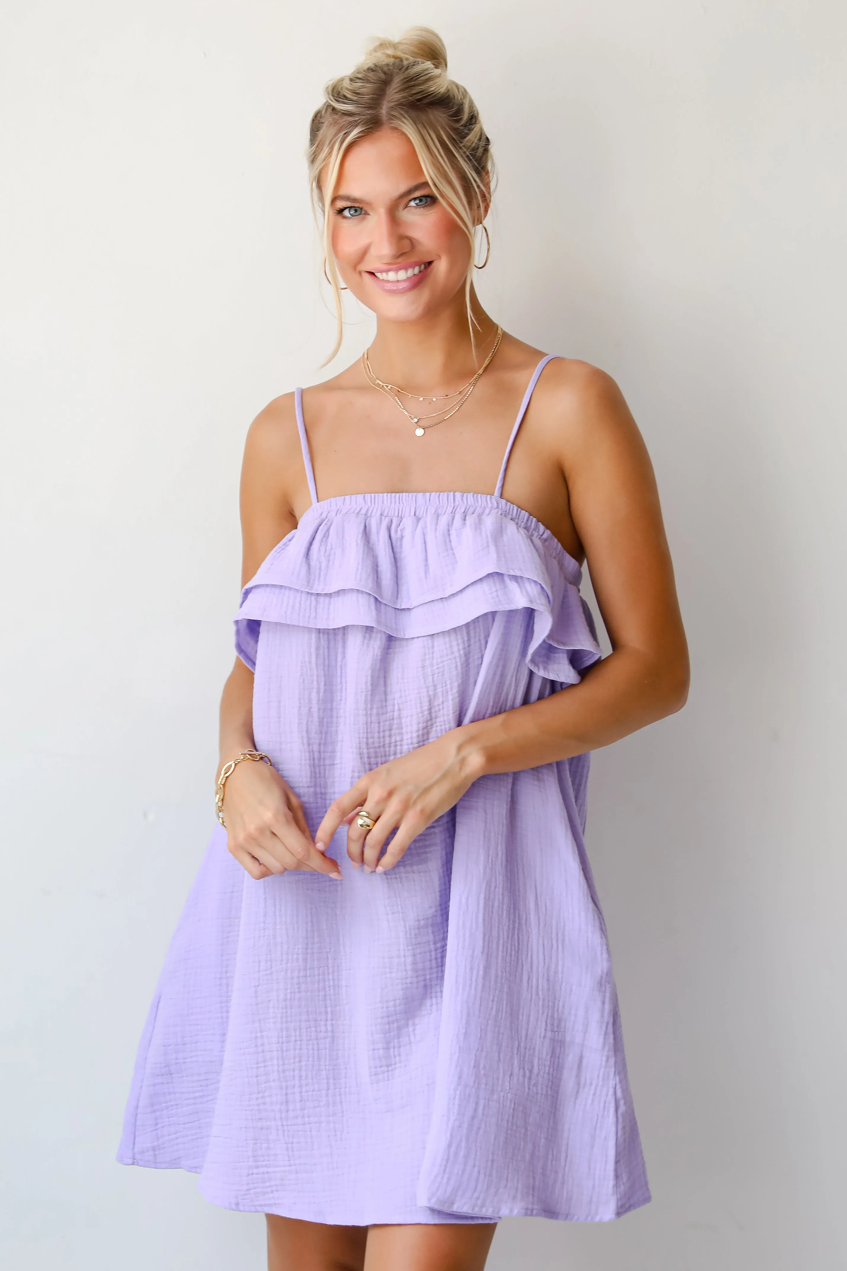 FINAL SALE - Adoring Sunshine Linen Mini Dress