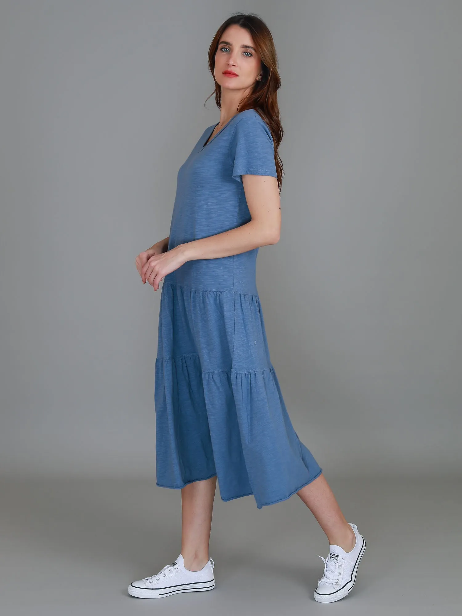 Hazel Tiered Midi Dress