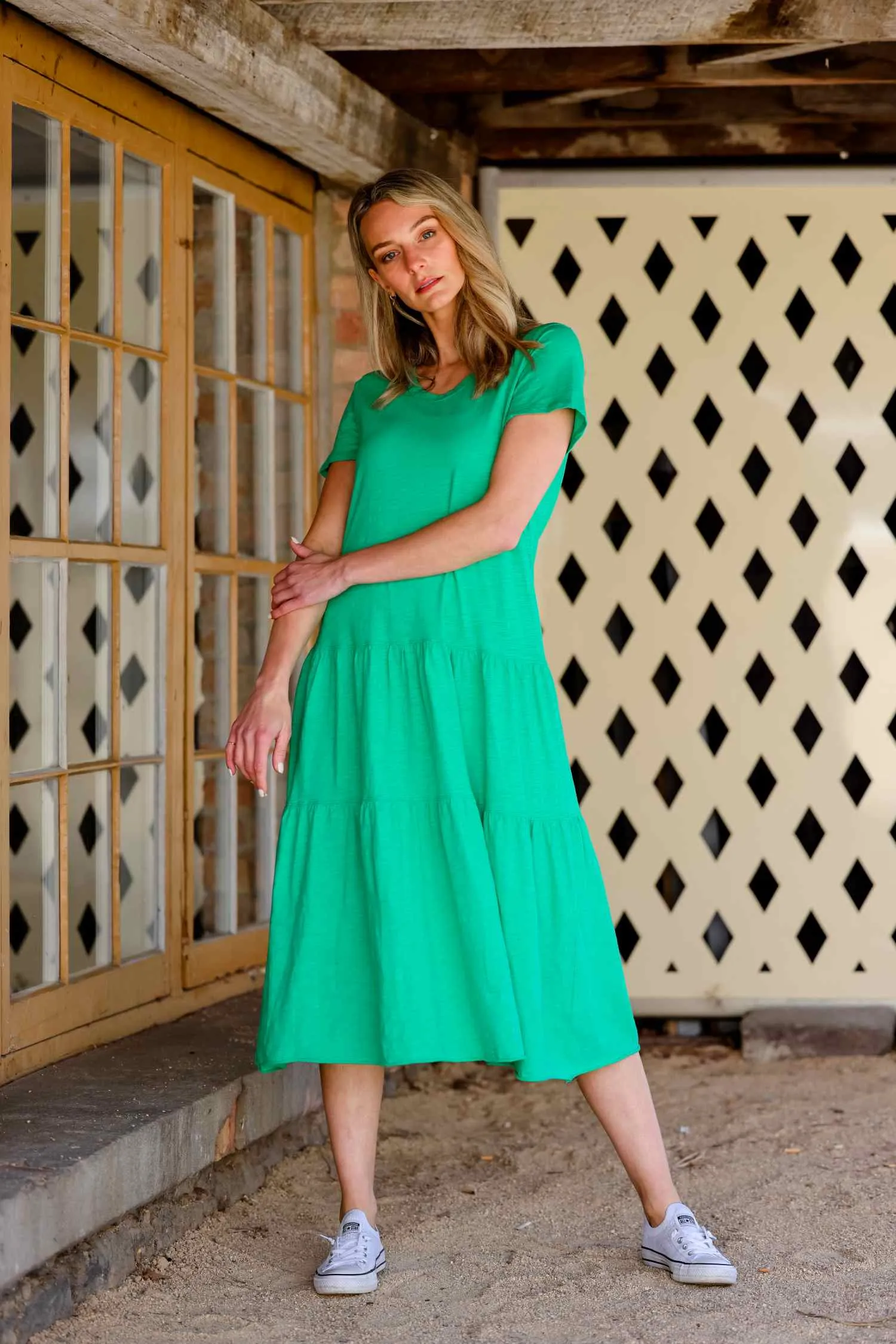 Hazel Tiered Midi Dress