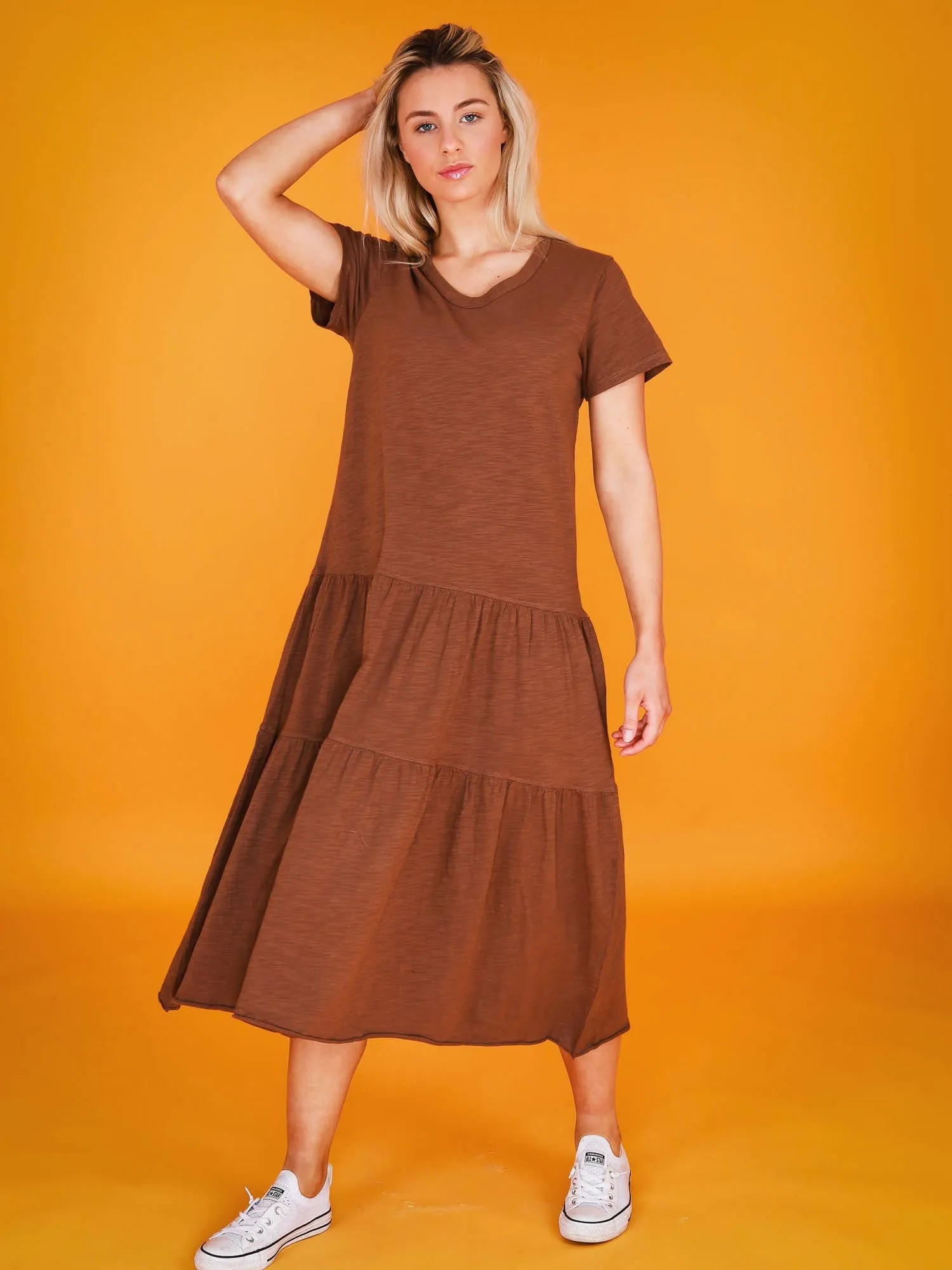 Hazel Tiered Midi Dress