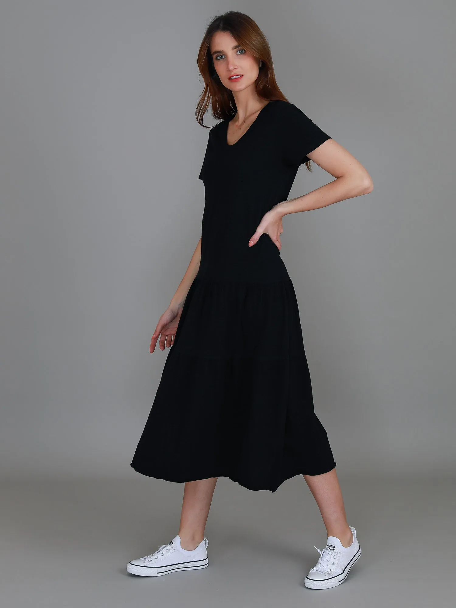Hazel Tiered Midi Dress