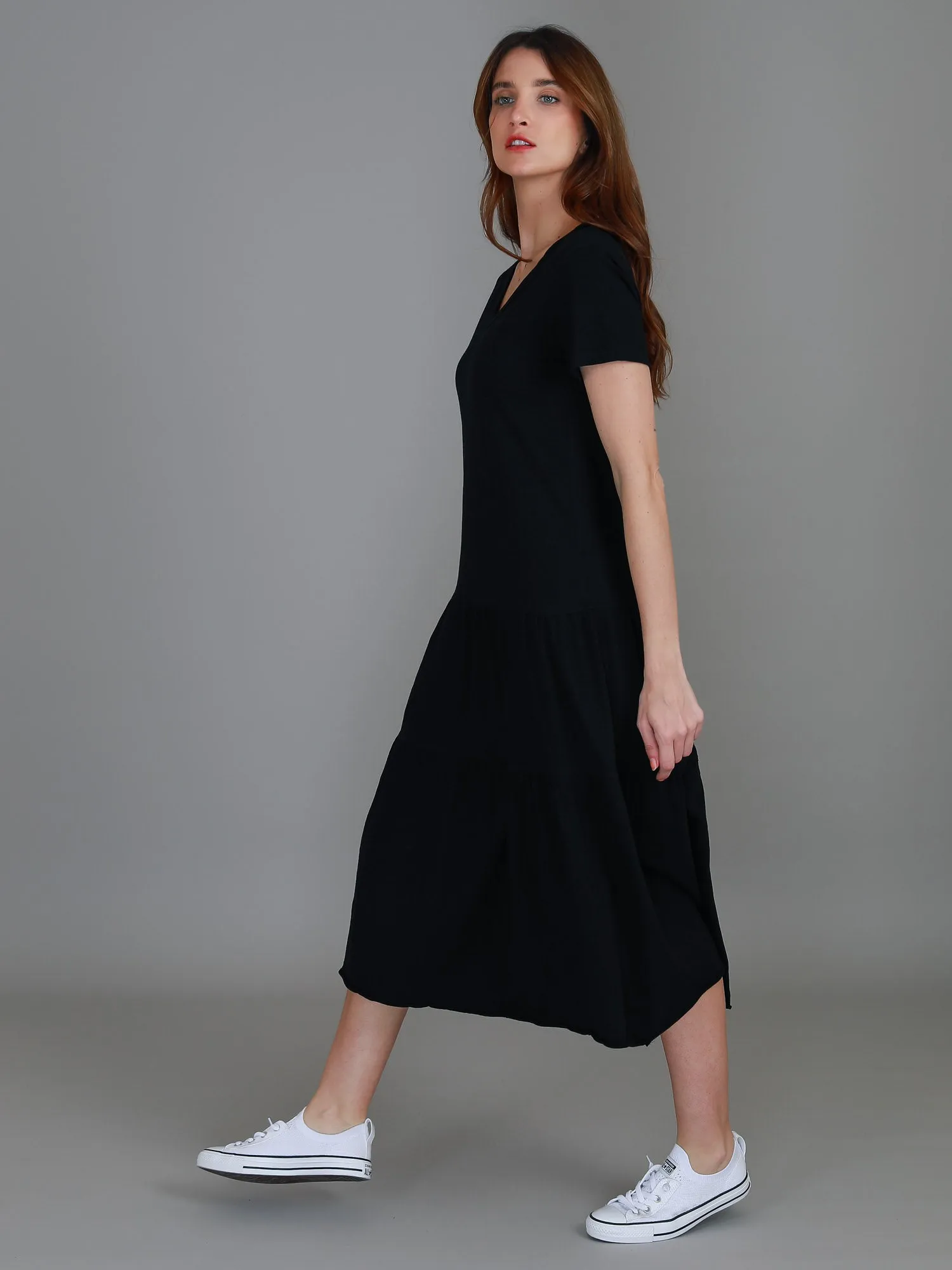 Hazel Tiered Midi Dress