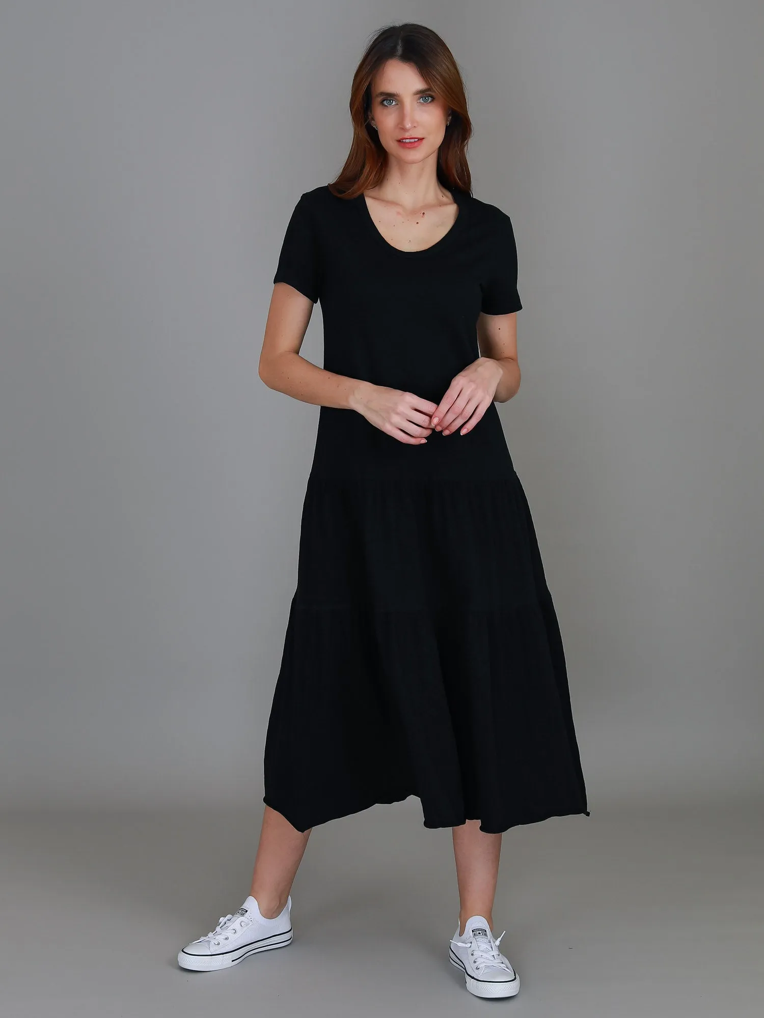 Hazel Tiered Midi Dress