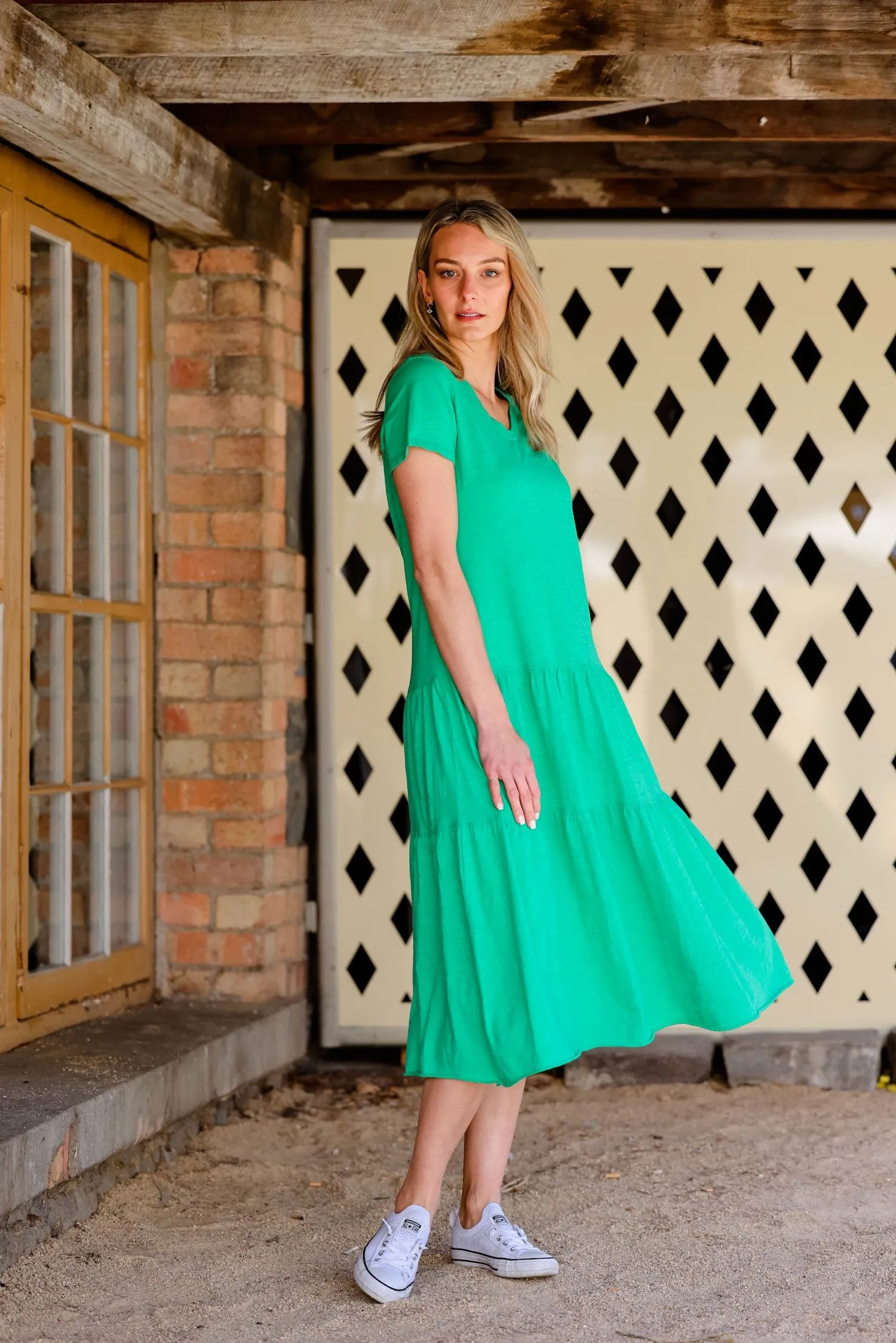 Hazel Tiered Midi Dress